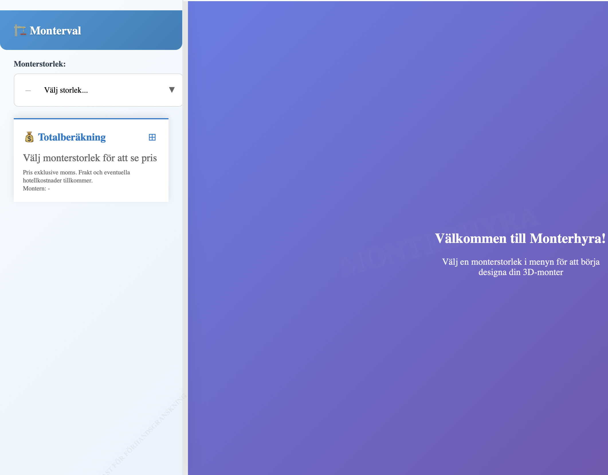 vår monter redigerare i 3D